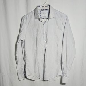 Cactus Men's White Patterned Dress Shirt
